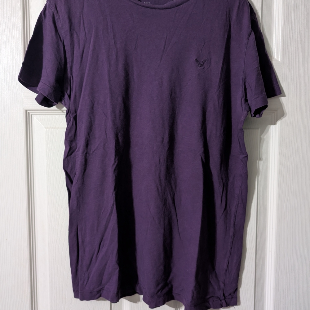 American Eagle Outfitters Purple Short Sleeve Tee